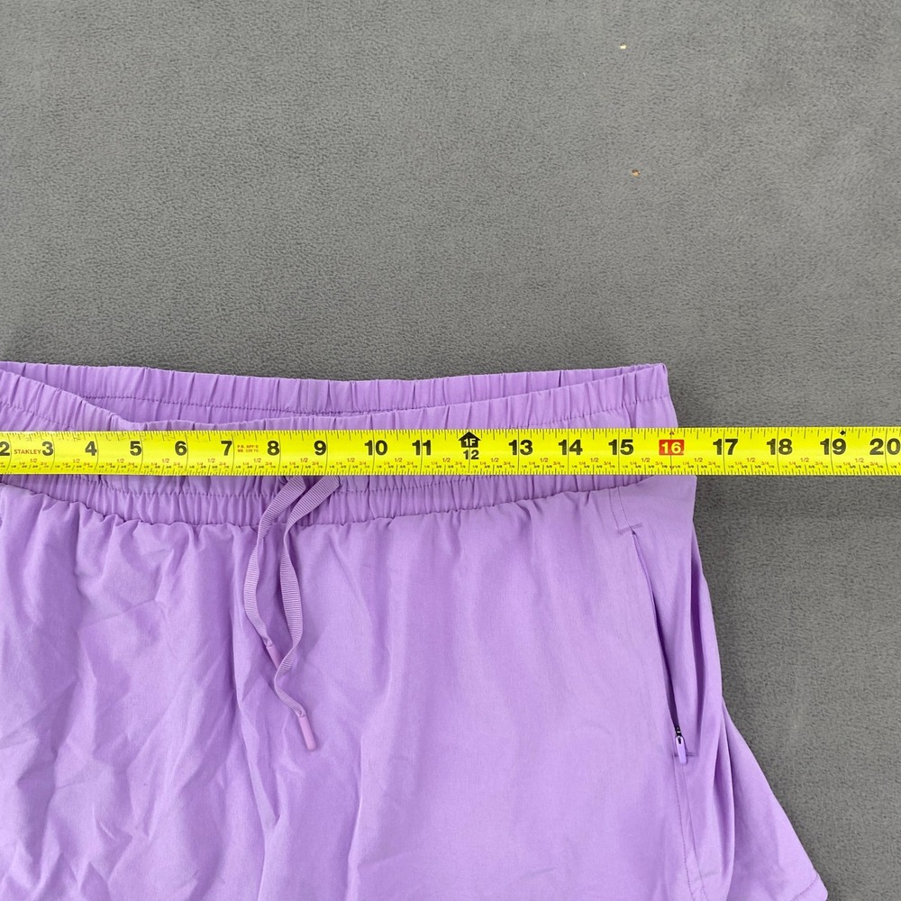All in Motion Womens Active Skort Purple Elastic Waist Zipper Pockets Large - Picture 2 of 8